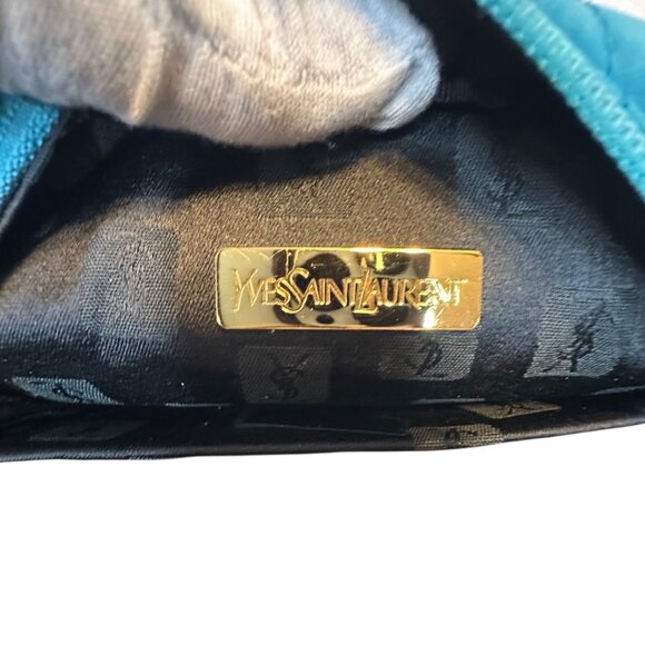 Yves Saint Laurent Aqua Nylon Handbag - Picture 6 of 7
